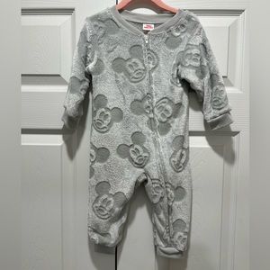 Disney Junior Mickey Mouse Sleeper Pijamas Footless Gray